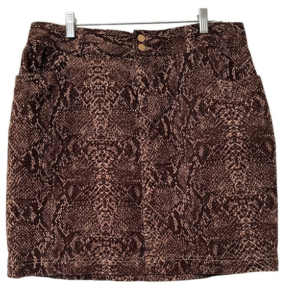 Chaps snake print skirt size 12 - Picture 1 of 7
